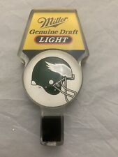 Vintage Miller Genuine Draft Light Acrylic Keg Tap Philadelphia Eagles IGGLES picture