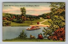 Eminence MO-Missouri, Powder Mill Ferry, Antique Vintage Souvenir Postcard picture