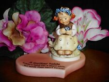 HUMMEL FIGURINE 351 4/0 BOTANIST GIRL aka (REMEMBERING) w/A MOTHER'S LOVE BASE picture