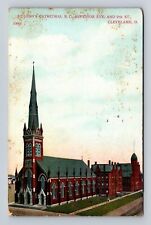 Cleveland OH-Ohio, St John's Cathedral, Religion, Vintage c1920 Postcard picture