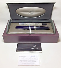 Parker 100 Cobalt Black ST RollerBall Pen New in Box Product Parker #49774 picture