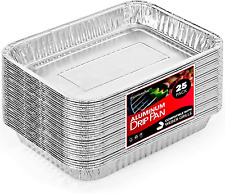 Stock Your Home 1.25” Aluminum Drip Pan (25 Count) Disposable Foil picture