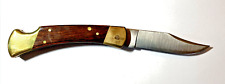 Vintage SEARS CRAFTSMAN USA 95206 Large Lockback Knife - Stainless Steel Blade picture