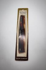Vtg Revlon Hand Finished Comb Imported Made in Italy Fine Tooth Tortoise 2310 picture