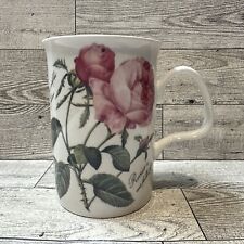 ROY KIRKHAM Redoute Roses 10oz Coffee Mug Bone China 4x3” England Vintage 1996 picture