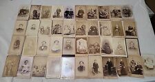 Lot Of 42 Antique Carte d Visite CDVs Cabinet Card Photos Germany US Mixed  picture