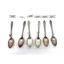 1964 Reed & Barton Taunton Mass. Centennial Silver Spoons X6 Fish Figural sealed picture