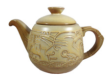 Vintage Frankoma Aztec Myan Ceramic Teapot picture