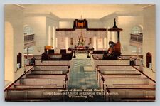 Bruton Parish Church Williamsburg Virginia VA VINTAGE Postcard picture