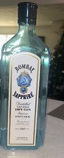 Giant Bombay Sapphire Dry Gin Store Display Liquor Plastic Clear Blue Bottle 22