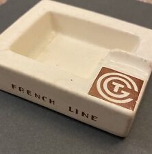 Vintage French Line Ashtray Marked CGT Jean Luce Paris 1930’s Art Deco picture