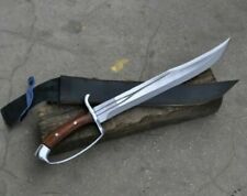 25 INCHES BEAUTIFUL CUSTOM HANDMADE D2 TOOL STEEL HUNTING  SWORd WITH SHEATH picture