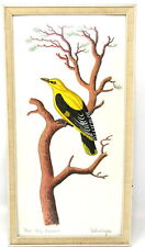 Oriole Bird Water Color Painting Frame Pirol 12