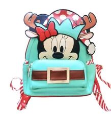 Rare Loungefly Disney Minnie Mouse Reindeer Cosplay Mini Backpack  picture