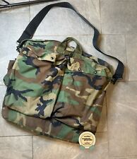 US Army Issued AH64 Flyers Helmet/Kit Bag - Old School M81 Woodland picture