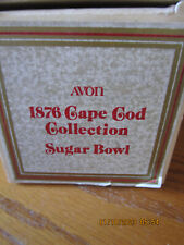 Avon Ruby Red Glass 1876 Cape Cod Sugar Bowl New In Box picture