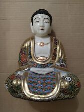 Beautiful Ornate Japanese Ceramic Buddha Statue picture