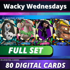 Topps Disney Collect Wacky Wednesdays FULL SET  [ 80 DIGITAL CARDS] picture