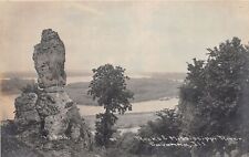 J51/ Savanna Illinois RPPC Postcard c1910 Geology Rocks River  103 picture