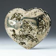 Polished Pyrite Heart from Peru (193 grams) picture
