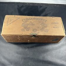 Antique Pennsylvania RARE EMPTY CUB AN BOUQUETS CIGAR TOBACCO Wood Box picture
