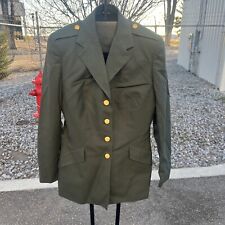 US Army Women’s Enlisted Dress Green Uniform Coat/Blazer Wool Blend 14 Regular picture