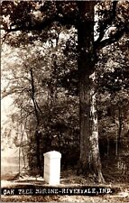 Real Photo Postcard Oak Tree Shrine in Riveryale, Indiana picture