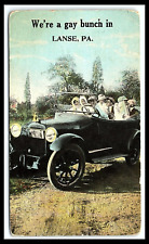 Lanse PA We're A Gay Bunch Greetings Postcard Posted 1917             pc223 picture