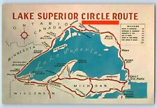 Duluth Minnesota Postcard Lake Superior Circle Route Majestic Lake c1940 Vintage picture