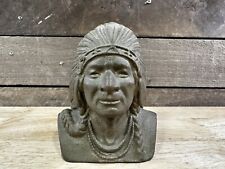 Vintage Cast Iron Indian Head National Bank picture