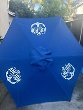 7' Anchor Brewing Market Patio Beer Wood Umbrella. Brand New Anchor Steam. picture