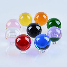 9 Color 50mm Glass Crystal Ball Paperweight Healing Sphere Photography Prop Gift picture