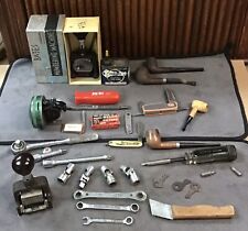 Vintage Estate Grandpa's Junk Drawer Lot Tools, Knives And Miscellaneous picture