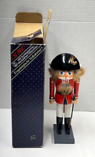 Germany Erzgebirge Volkskunst Soldier Nutcracker 10.5 inches With Box picture