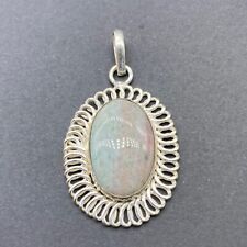UNIQUE LOVELY AFGHAN SILVER NATURAL STONE VINTAGE STYLE PENDANT picture