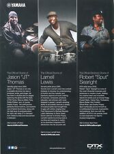 2016 Print Ad Yamaha DTX Drums w Jason JT Thomas, Larnell Lewis, Robert Searight picture