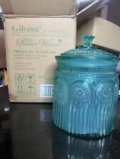 The Pioneer Woman Adeline Cookie Jar Turquoise 9.5 “ Tall picture