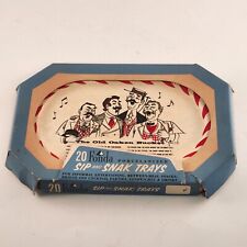 1950's Fonda Sip & Snak Trays Barber Shop Quartet Vintage Paper Plates 20 Pk NOS picture
