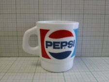 Pepsi Cola Mug Milky Glass Milk Glass Printed Mug American Miscellaneous picture