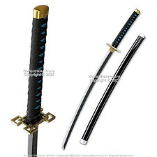 40.5” Bamboo Blade Muichiro Tokito Katana Samurai Sword Demon Anime Prop picture