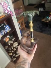 Patinated Bronze Monkey Candleholder  Circa 1900 picture