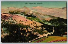 Loveland Pass Shortest Route from Denver Leadville Colorado - Vintage Postcard picture