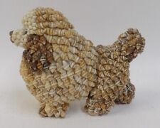 Vintage Seashell Encrusted MCM Poodle Dog Figurine picture
