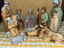 Home Interiors Nativity Complete Set Porcelain Homco #5599 Complete 9 PCs picture