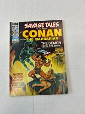 MARVEL MAGAZINE SAVAGE TALES CONAN THE BARBARIAN # 3 EXCELLENT picture