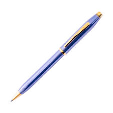 Cross Century II Ballpoint Pen in Lavender Blue Lacquer with 23kt Gold Trim NEW picture
