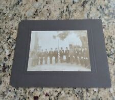GAR Cabinet Photo Of Veterans Holding Swords Badges Slouch Hats Black Soldier  picture