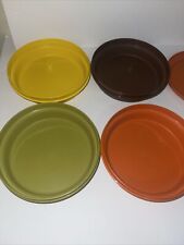 VTG Tupperware #1206 Harvest Colors Seal N Serve Bowl Storage With Lids Set Of 4 picture