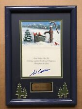 Rare Sid Caesar In-Person Signed Christmas Card with Custom Framing  picture