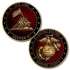 NEW USMC U.S. Marines Corps Iwo Jima Challenge Coin. picture